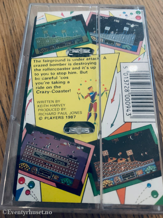 Crazy Coaster (1987). Commodore 64 (C64) spill solgt i Norge!