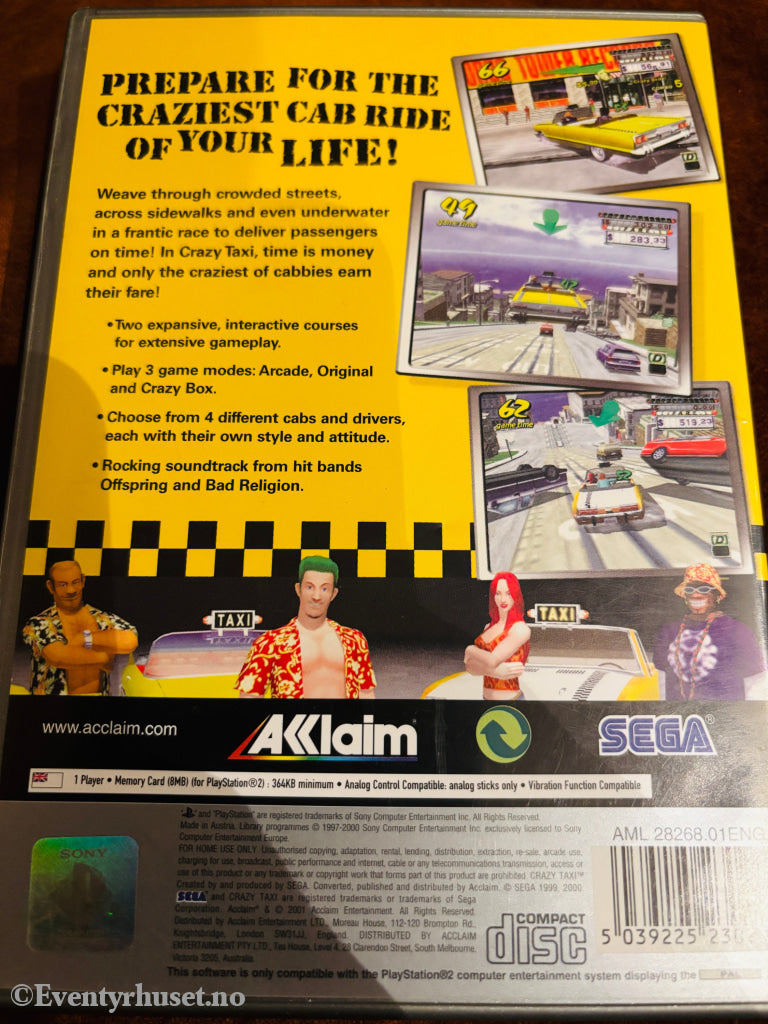 Crazy Taxi. PS2.