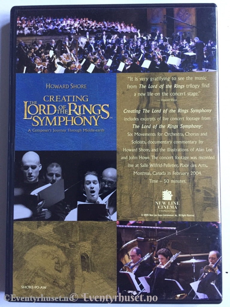 Creating The Lord Of The Rings Symphony. Dvd. Dvd