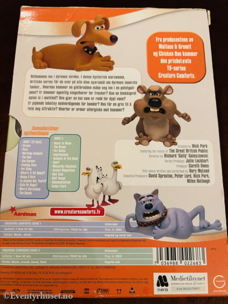 Creature Comforts Serie 1 & 2 2003 DVD
