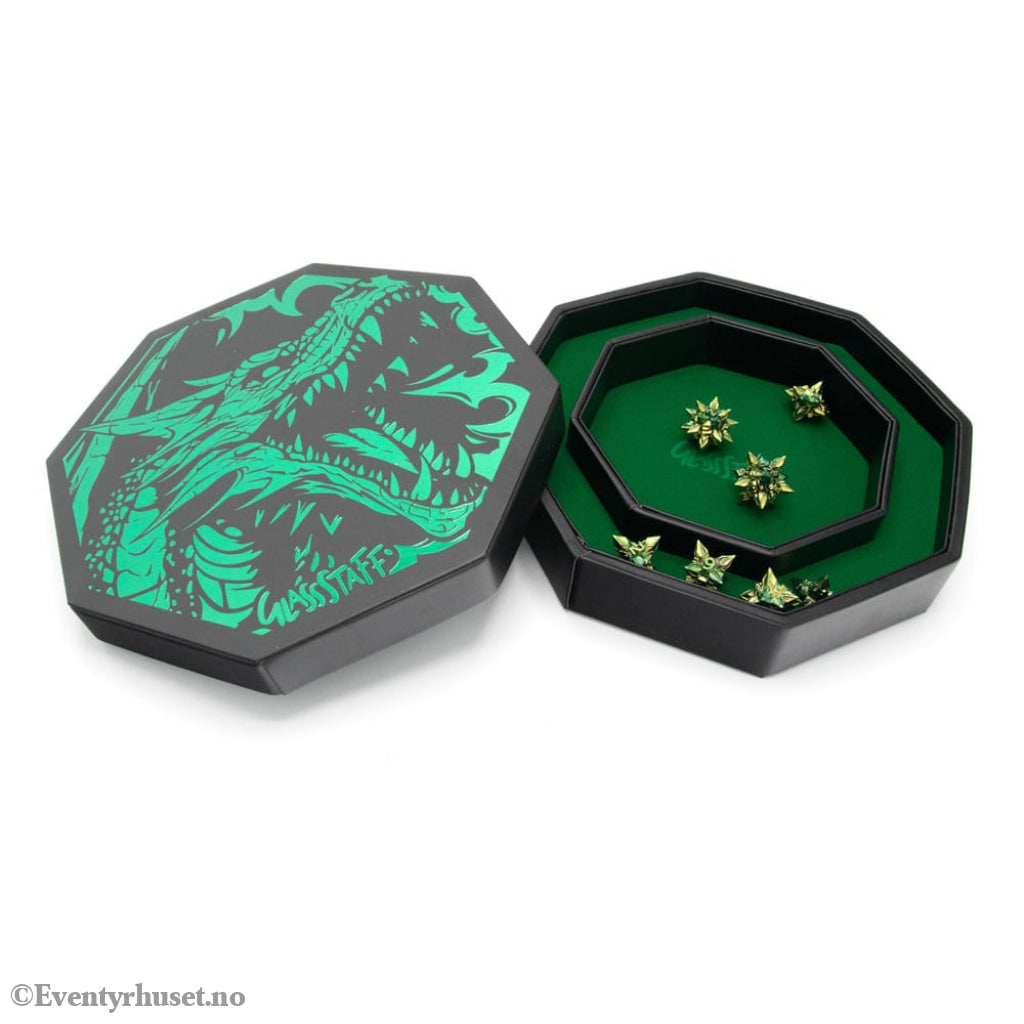 CritStones Arena Dice Tray Green Dragon Games