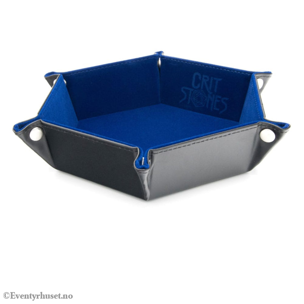 CritStones Folding Dice Tray Blue Games