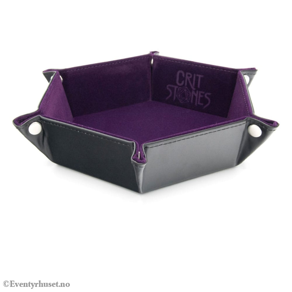 CritStones Folding Dice Tray Purple Games