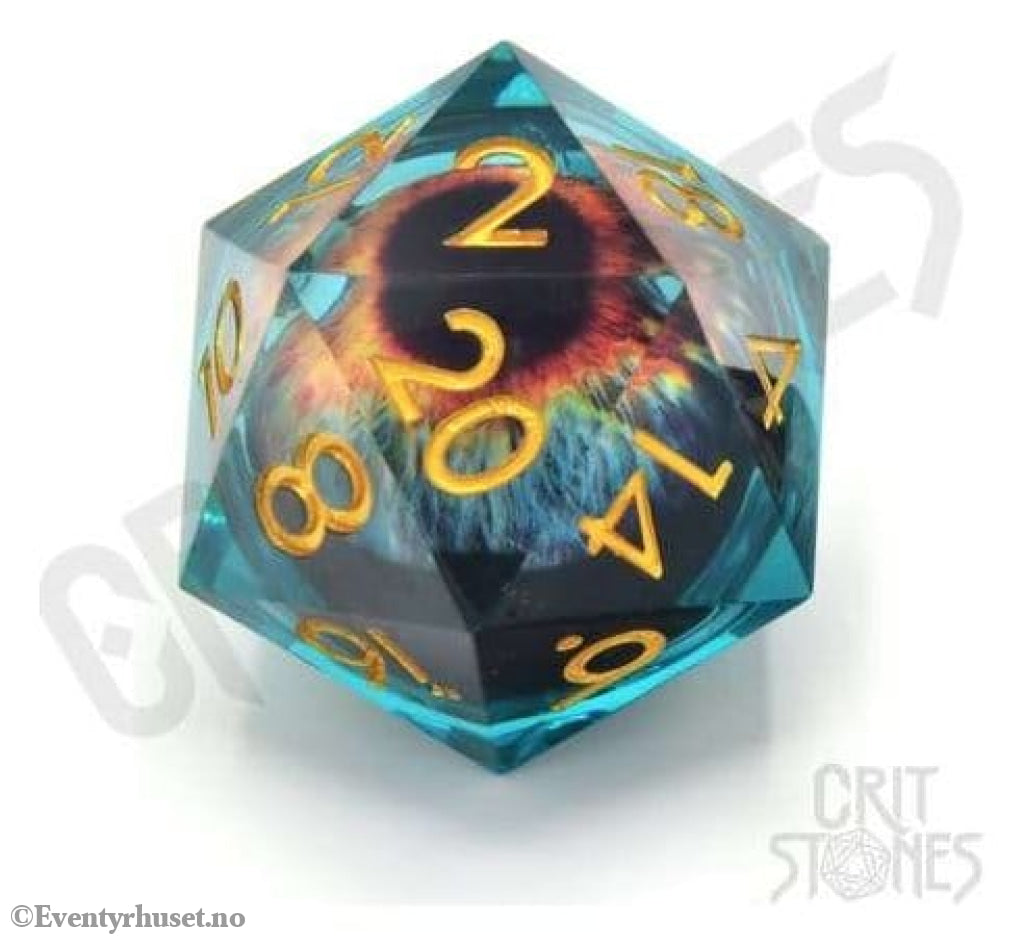 CritStones Liquid Core Dice D20 Eye of the Oracle 3 cm Games
