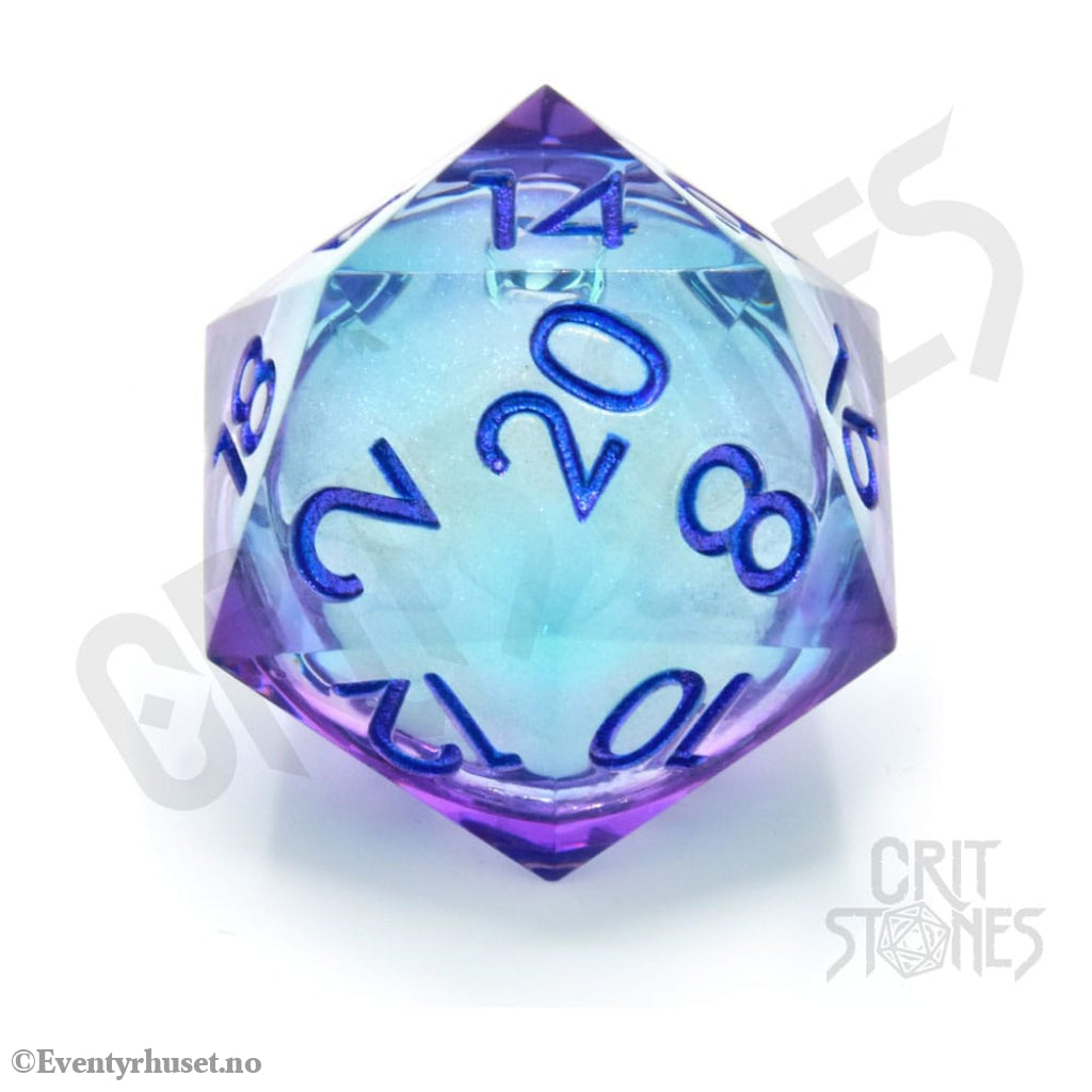 CritStones Liquid Core Dice D20 Moonlight Mystery 3 cm Games