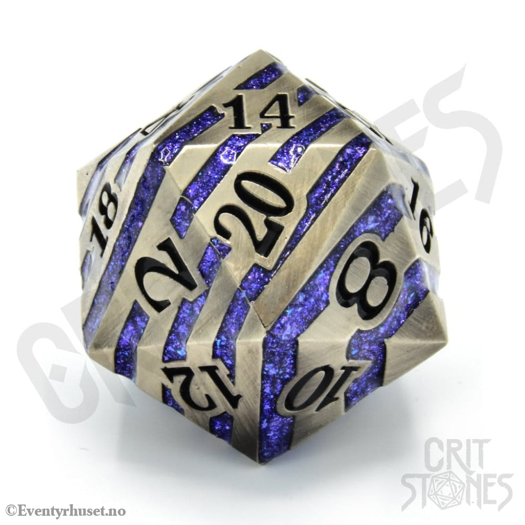 CritStones metal Dice D20 Engraved Elder 3 cm Games
