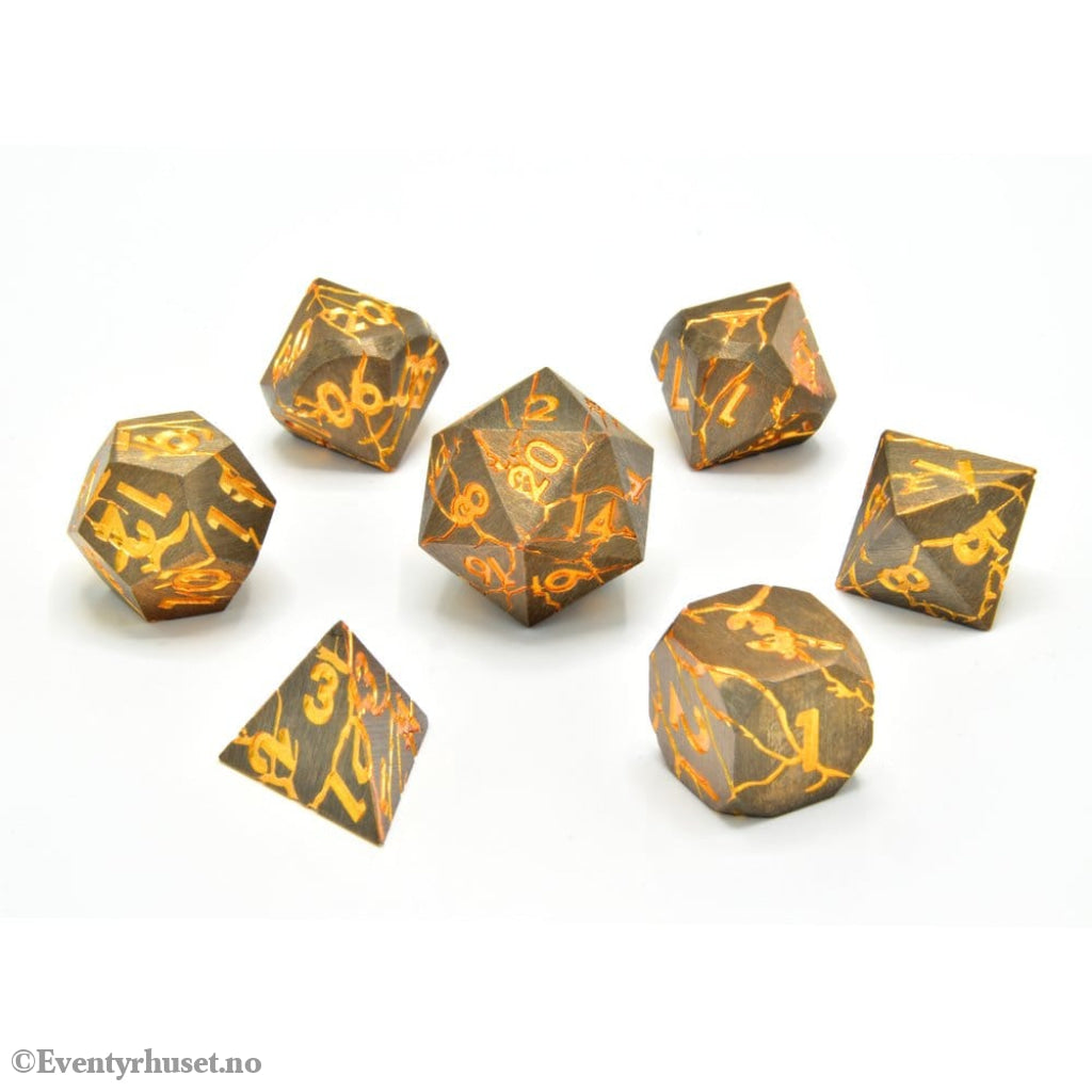 CritStones Metal Dice Set Marred Midas (7) Games