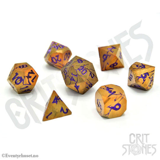 CritStones Metal Dice Set Shattered Sigils (7) Games