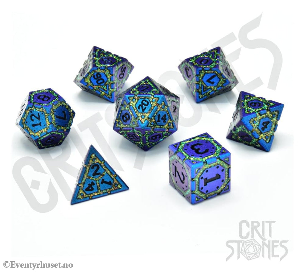 CritStones Metal Dice Set Twilight Grove (7) Games