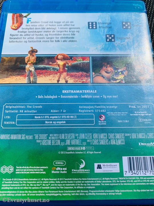 Croods. Blu-Ray. Blu-Ray Disc