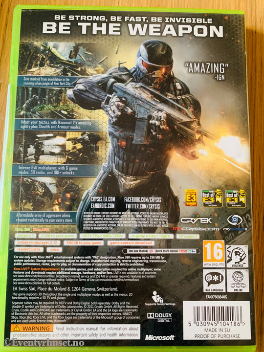 Crysis 2. Xbox 360.