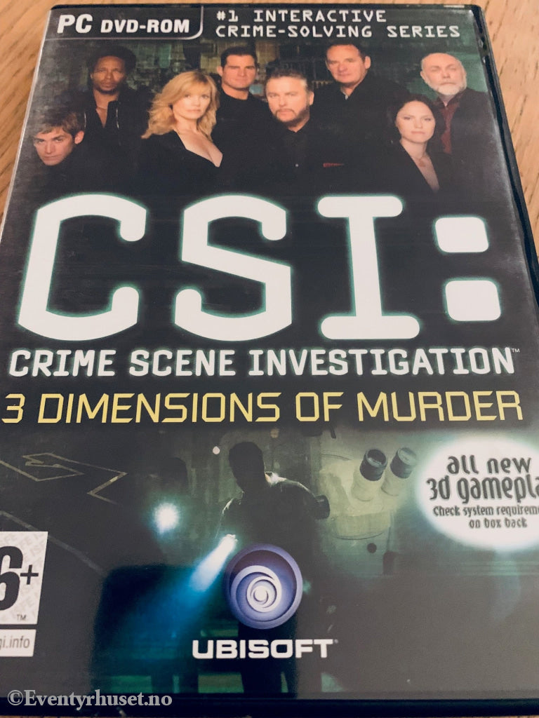 Csi: 3 Dimensions Of Murder. Pc-Spill. Pc Spill