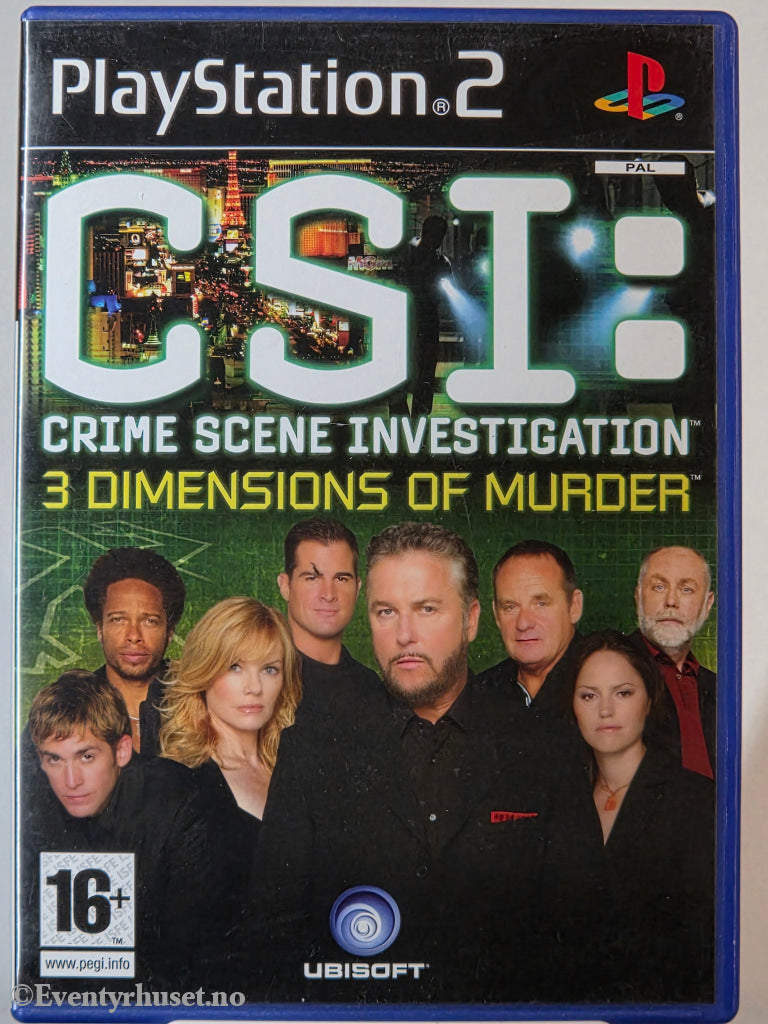 CSI: 3 Dimensions of Murder . PS2.