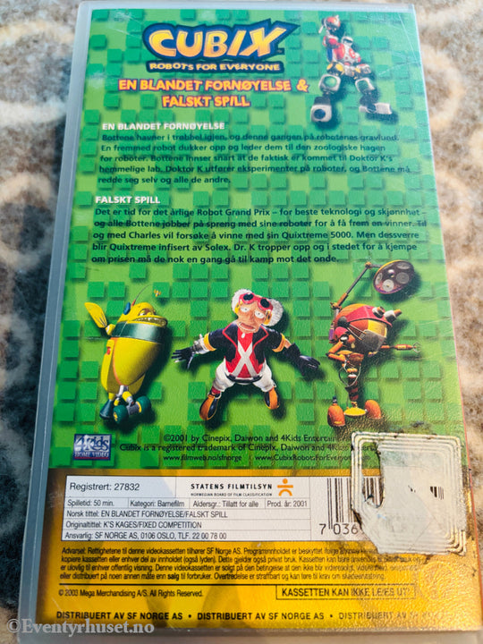 Cubix. En blandet fornøyelse og Falskt spill. 2001. VHS. VHS