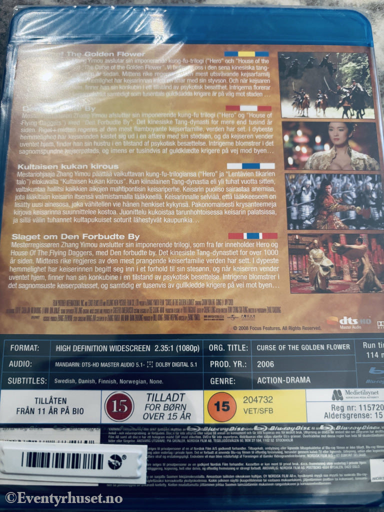 Curse of the Golden Flower. Blu-ray. Ny i plast!