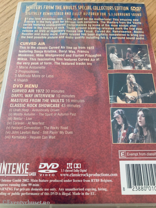 Curved Air. 1972. Dvd. Dvd