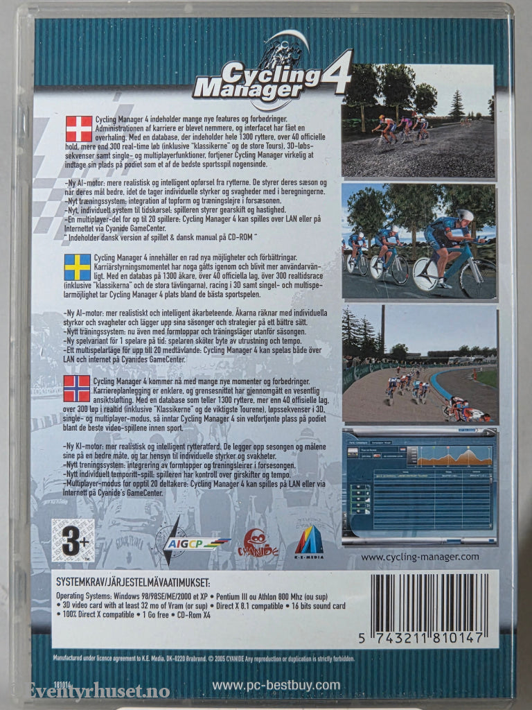 Cycling Manager 4. 2004. PC-spill.