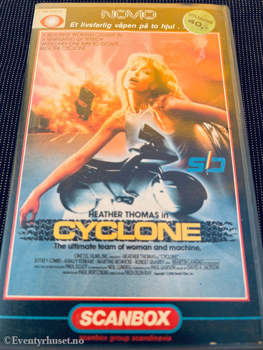 Cyclone. 1986 VHS Big Box. VHS Big Box