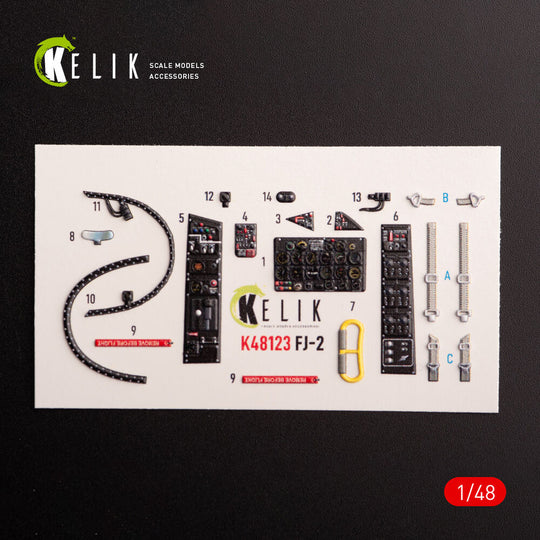FJ-2 - interior 3D decals for Italeri kit