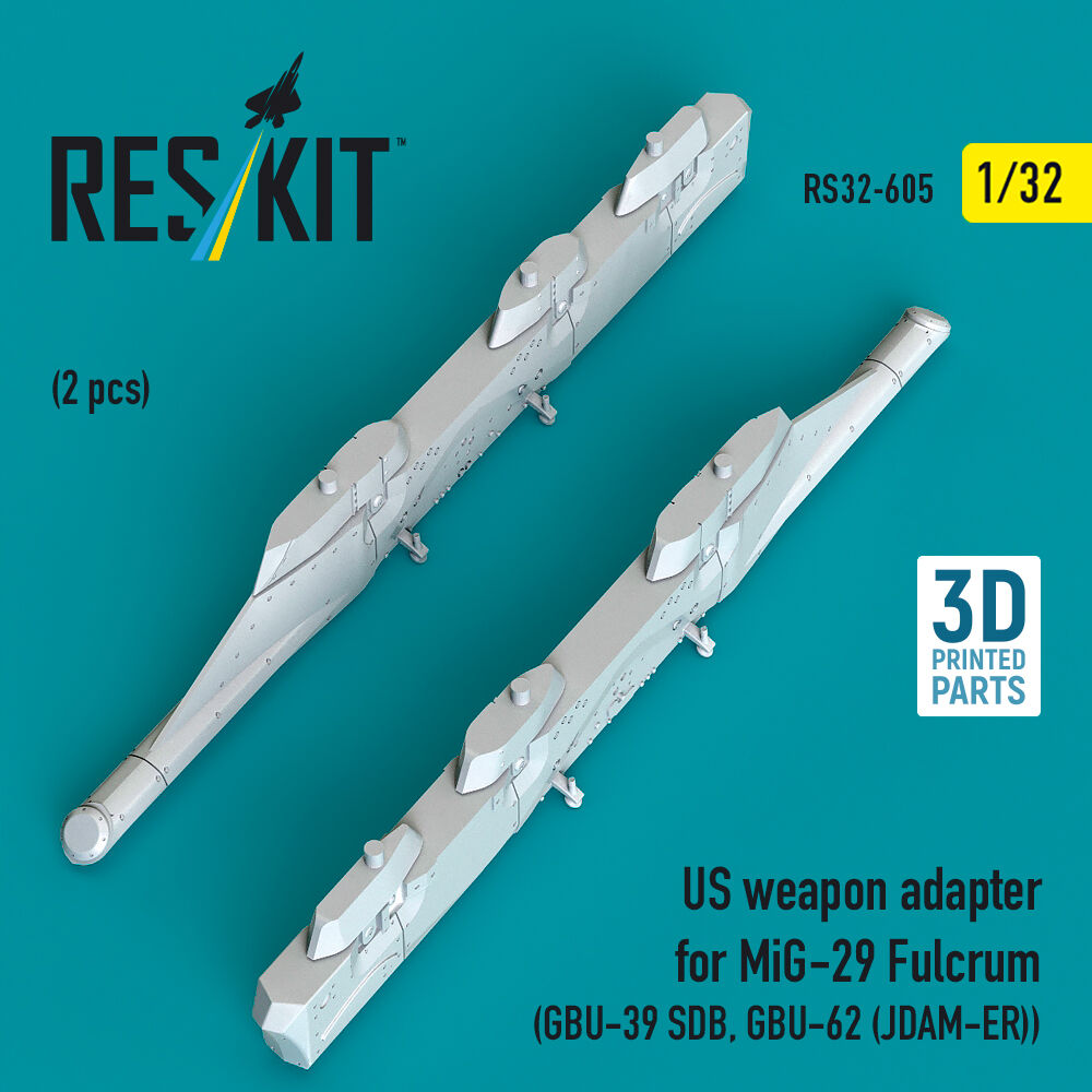 US weapon adapter for MiG-29 Fulcrum (2 pcs) (GBU-39 SDB, GBU-62 (JDAM-ER)) (3D Printed)