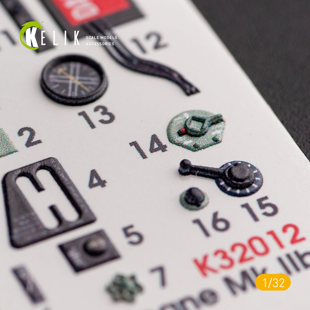 Hawker Hurricane Mk.IIB - Interior 3D Decal for Revell kit