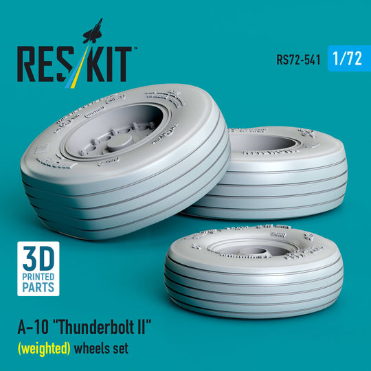 A-10 Thunderbolt II (weighted) wheels set (3D Printed)