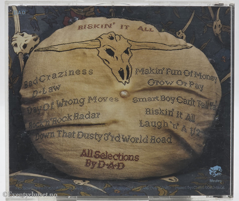 D-A-D. 1989. D.A.D. (CD-utgaven av No Fuel Left for the Pilgrims). CD.