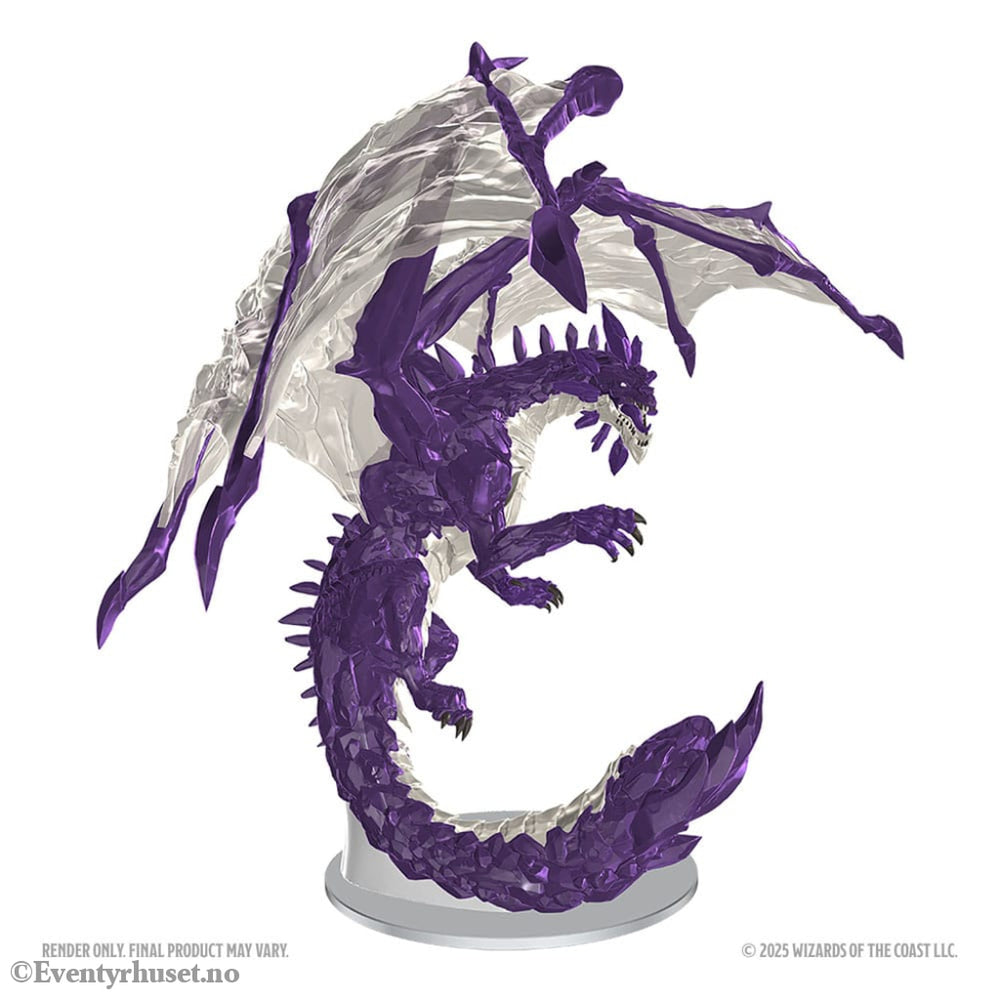 D&D Nolzur’s Marvelous Miniatures Unpainted Miniatures Adult Amethyst Dragon 38 cm Games