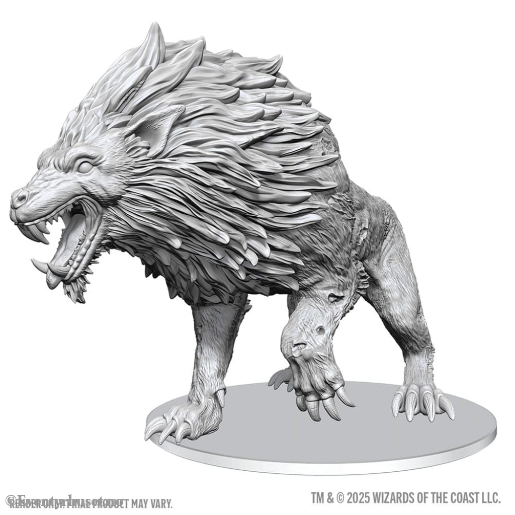 D&D Nolzur’s Marvelous Miniatures Unpainted Miniatures Dire Worg 11 cm Games