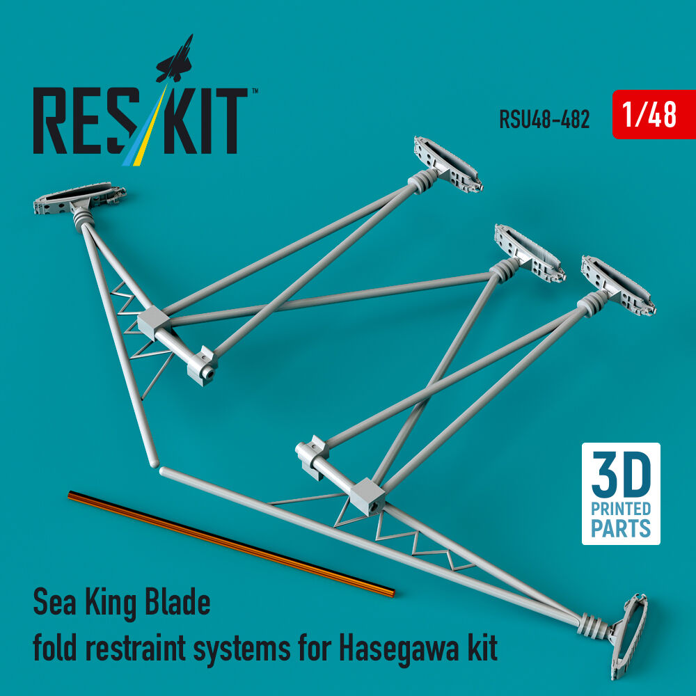 Sea King blade fold restraint systems for Hasegawa kit (3D Printed)