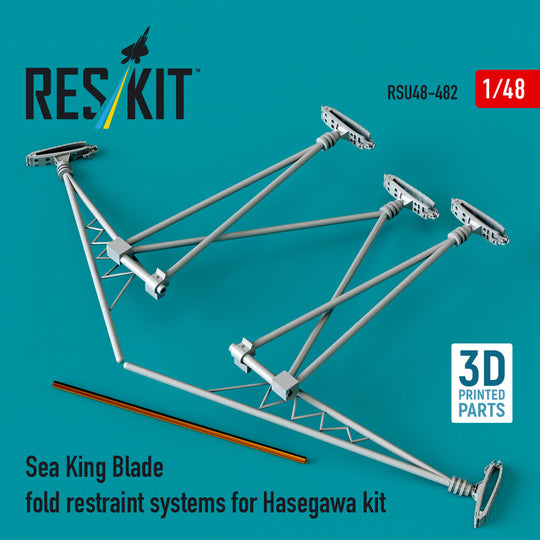 Sea King blade fold restraint systems for Hasegawa kit (3D Printed)
