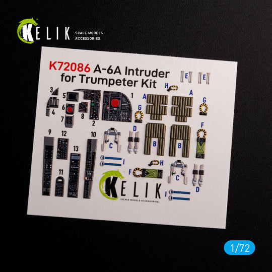 A-6A Intruder interior 3D decals for Trumpeter kit