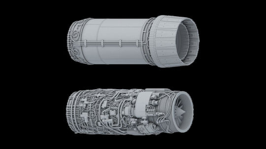 Mirage 2000 C 3D RESIN PRINTS OF ENGINES AND SEATS