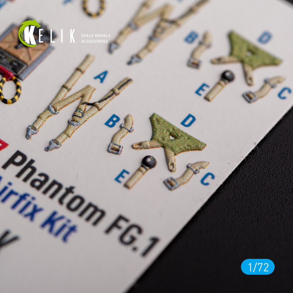 FG.1 Phantom - interior 3D decals for Airfix kit