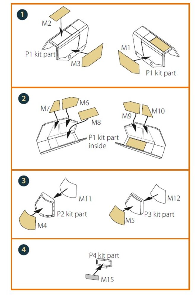 Hs 129B2/3 double-sided painting mask for Takom kit