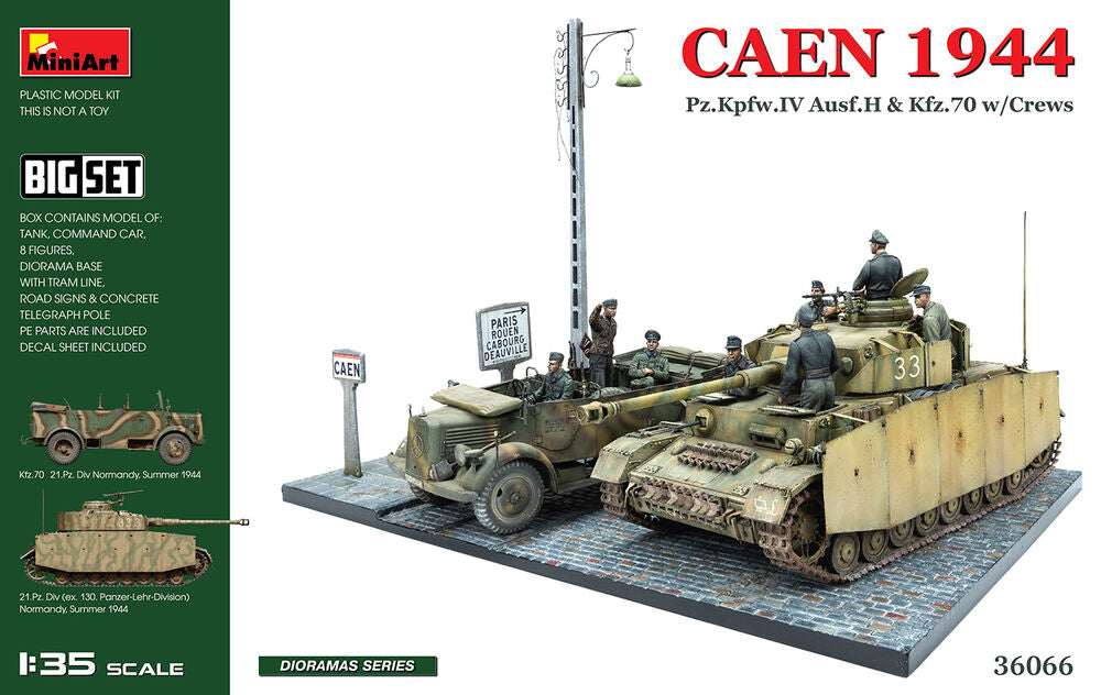 Caen 1944: Pz.Kpfw.IV Ausf.H & Kfz.70 w/Crews. Big Set