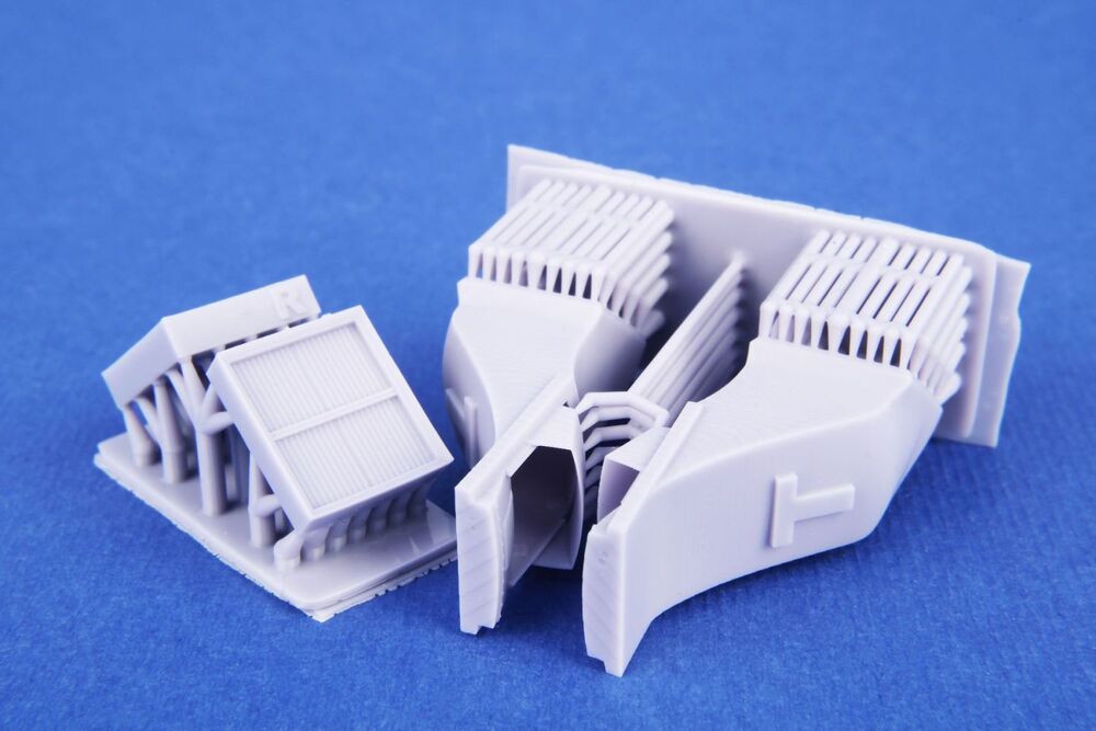 P-47D/M Intercooler Channel Correction Set for Tamiya