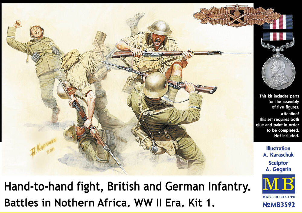 Hand-to-Hand fight, Brit. & Germ. infr.