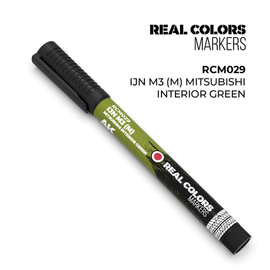 Real Colors Markers: IJN M3 (M) MITSUBISHI INTERIOR GREEN
