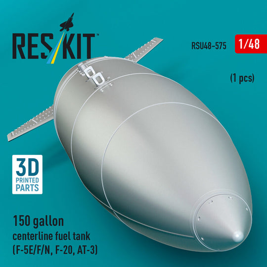 150 gallon centerline fuel tank (F-5E/F/N, F-20, AT-3) (1 pcs) (3D Printed)