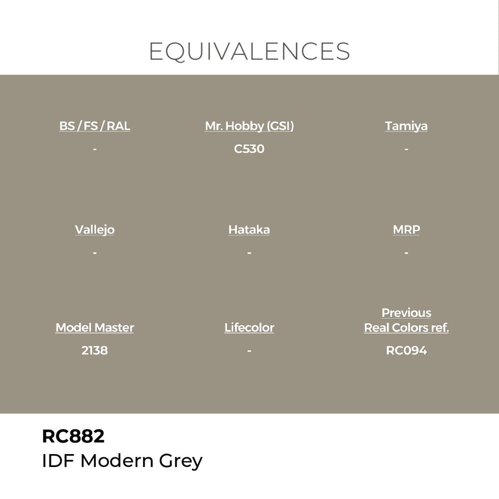 Real Colors: IDF Modern Grey 17 ml.