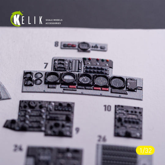 F-4J - interior 3D decals for Tamiya kit