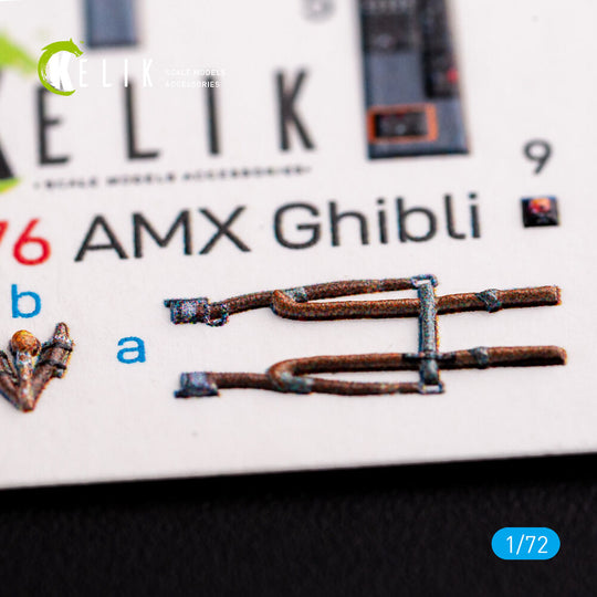 Amx Ghibli interior 3D decals for Italeri kit