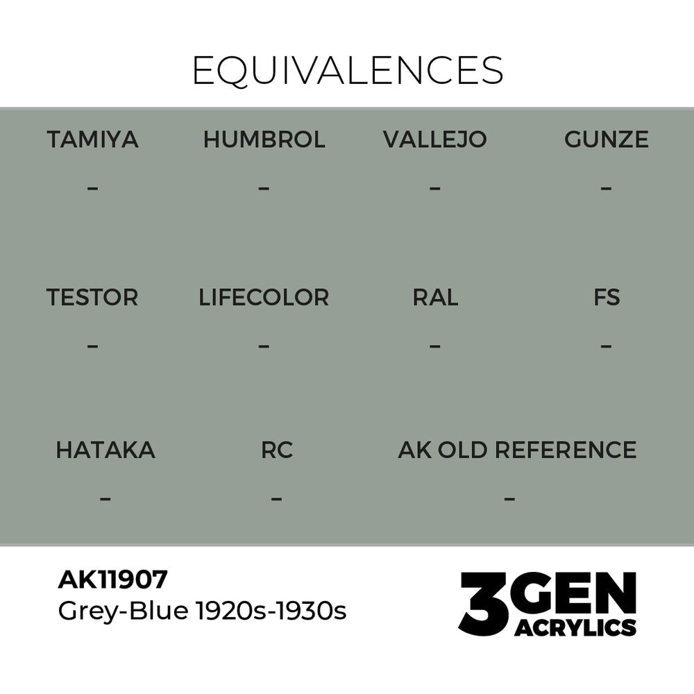 Grey-Blue 1920s-1930s