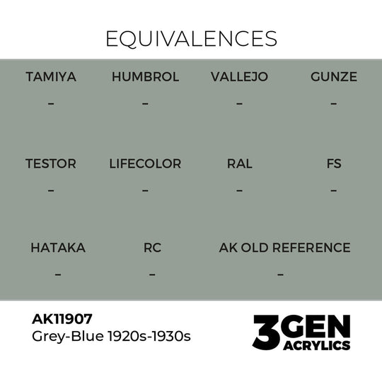 Grey-Blue 1920s-1930s