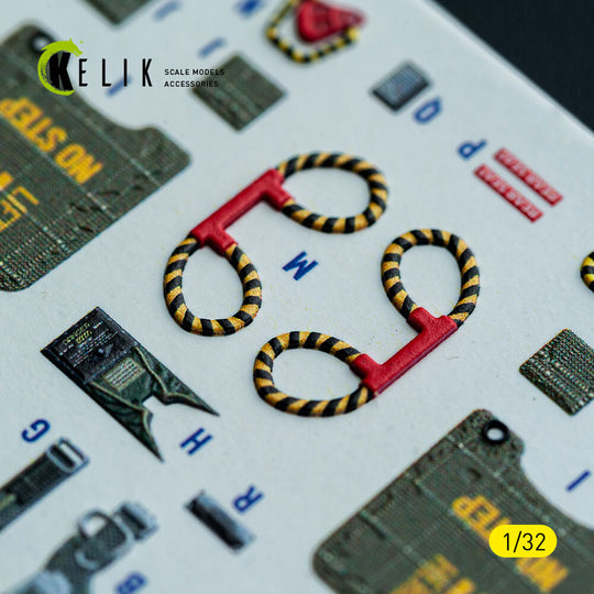 F-4D - interior 3D decals for Tamiya kit