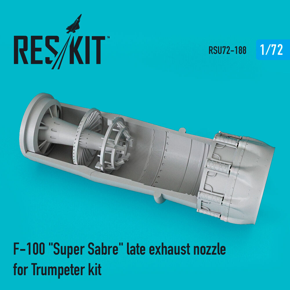F-100 Super Sabre late exhaust nozzle for Trumpeter kit