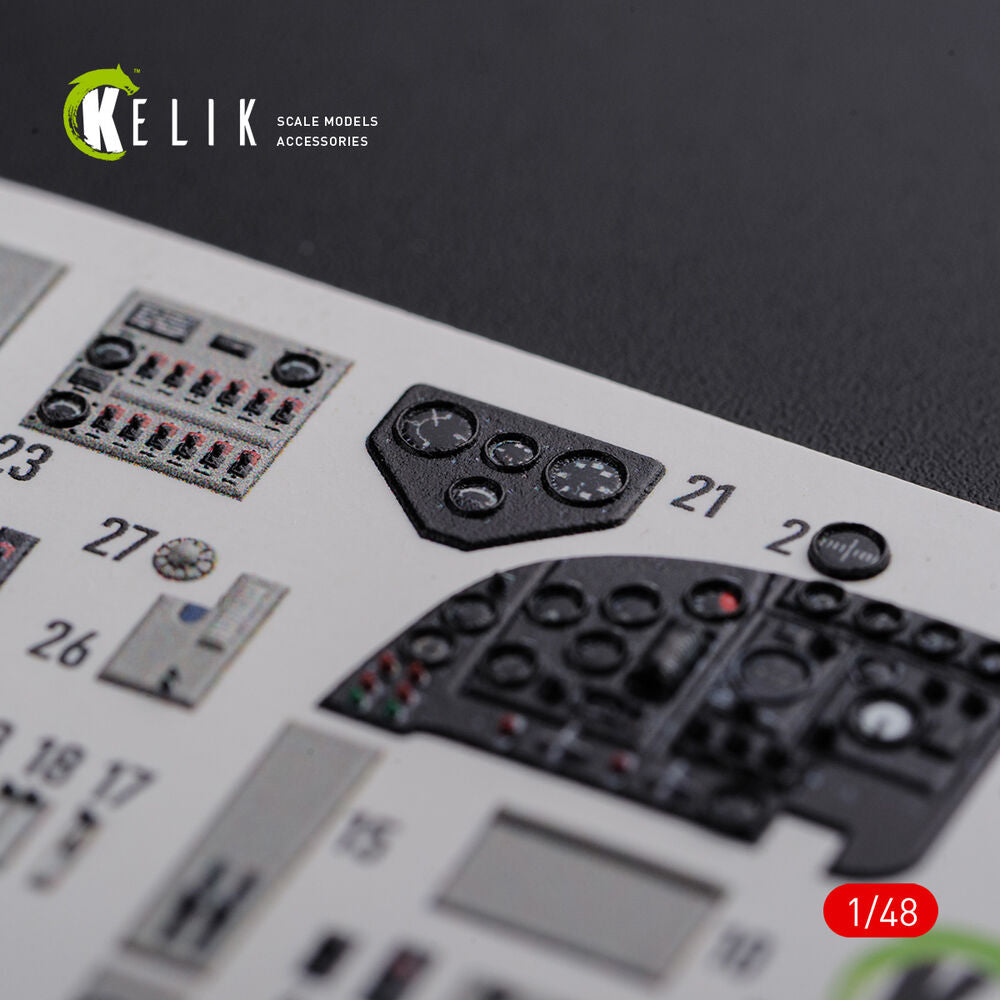 KI-21 interior 3D decals for ICM kit