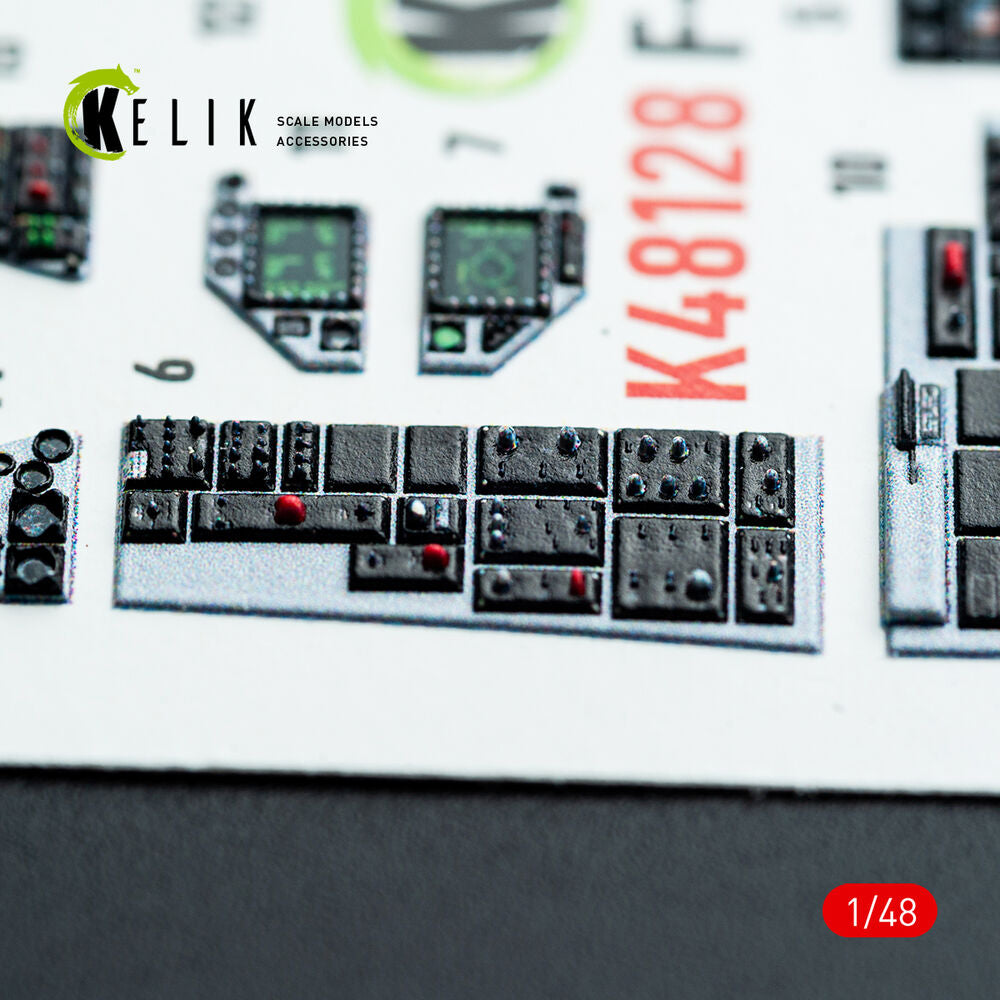 F-16F Block 60 - interior 3D decals for Hasegawa kit
