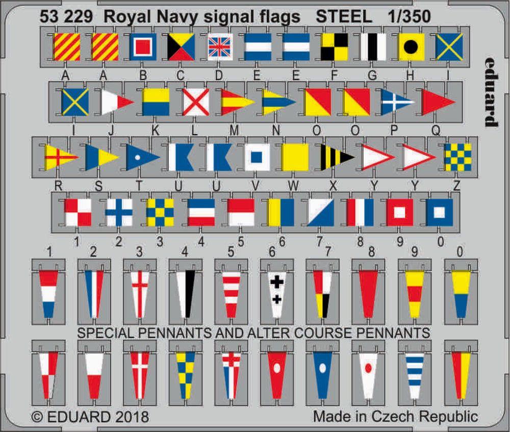 Royal Navy signal flags STEEL
